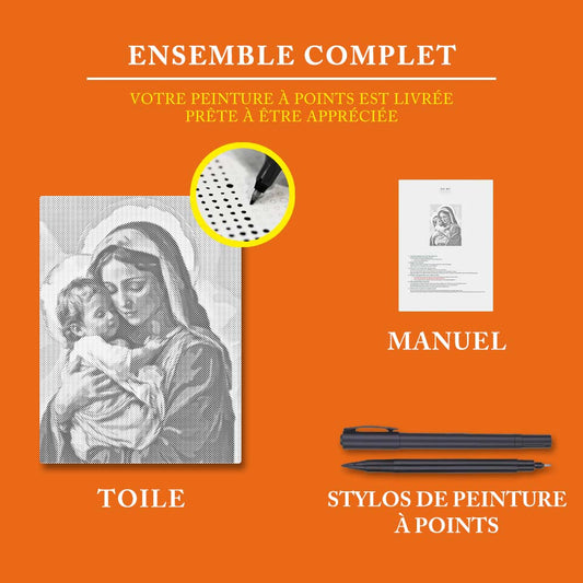 Sainte étreinte - Peinture à Points