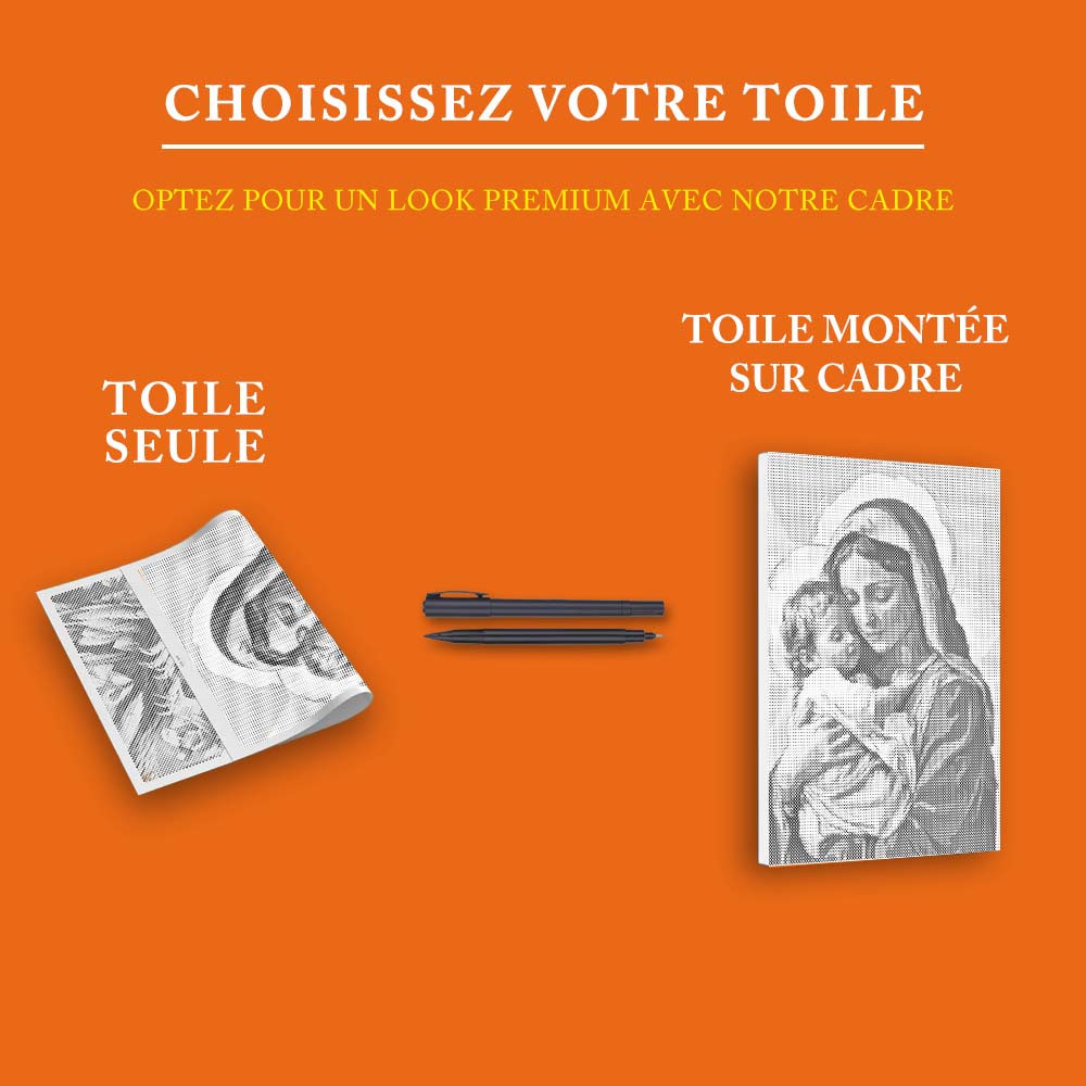 Sainte étreinte - Peinture à Points