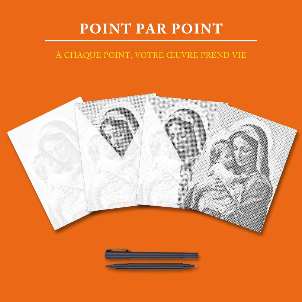 Sainte étreinte - Peinture à Points