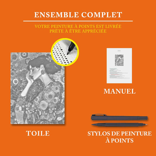 Femme vintage - Peinture à Points