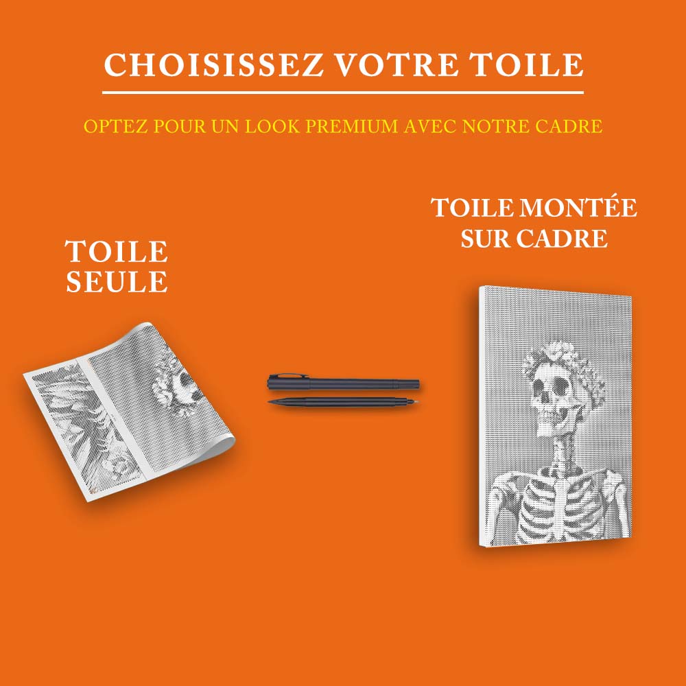 Crane souriant - Peinture à Points
