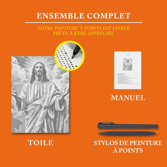 Lumière divine - Peinture à Points