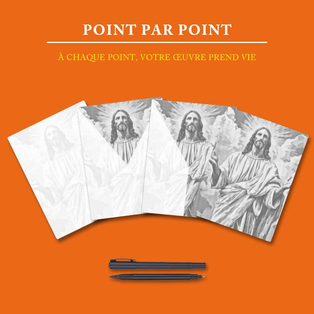 Lumière divine - Peinture à Points