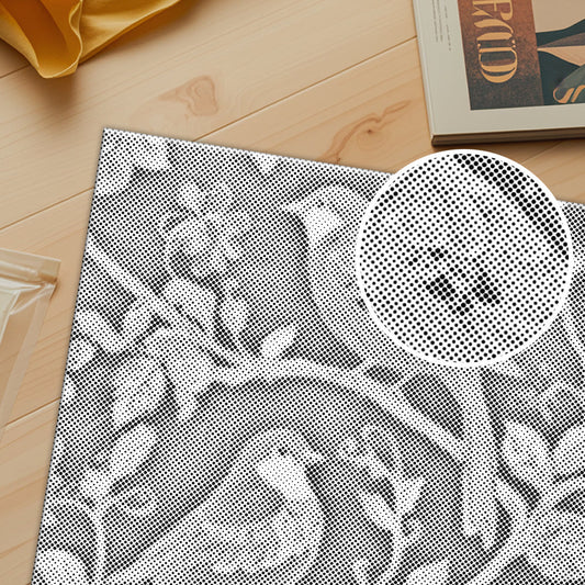 Oiseau bohème aux bords dorés - Peinture à points