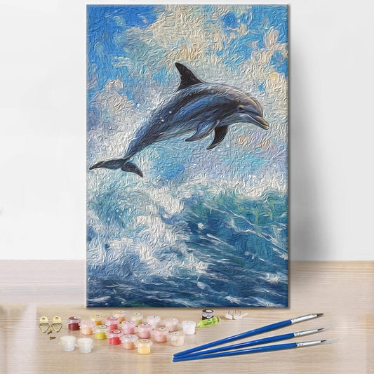 Dauphins – Peinture par numéros
