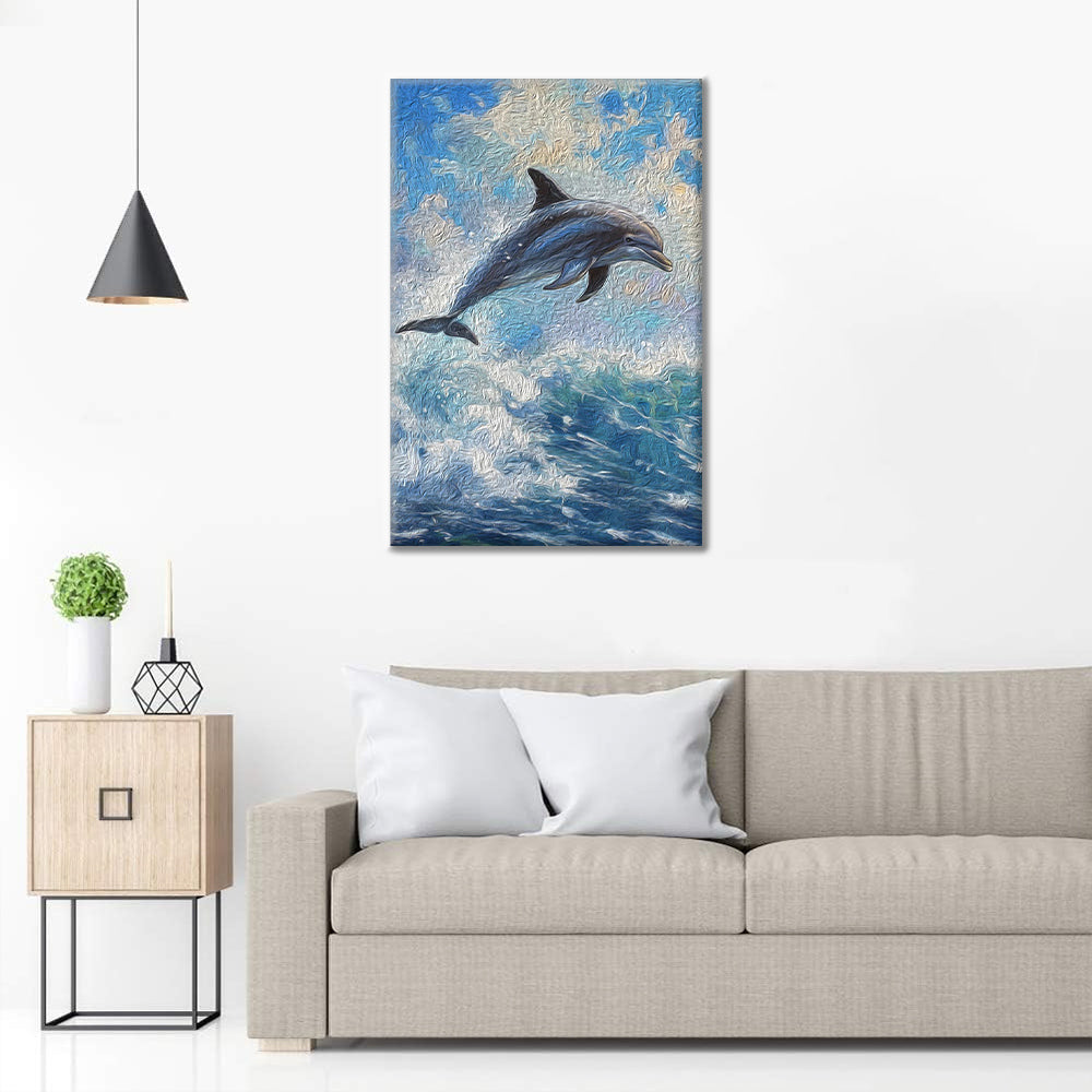 Dauphins – Peinture par numéros