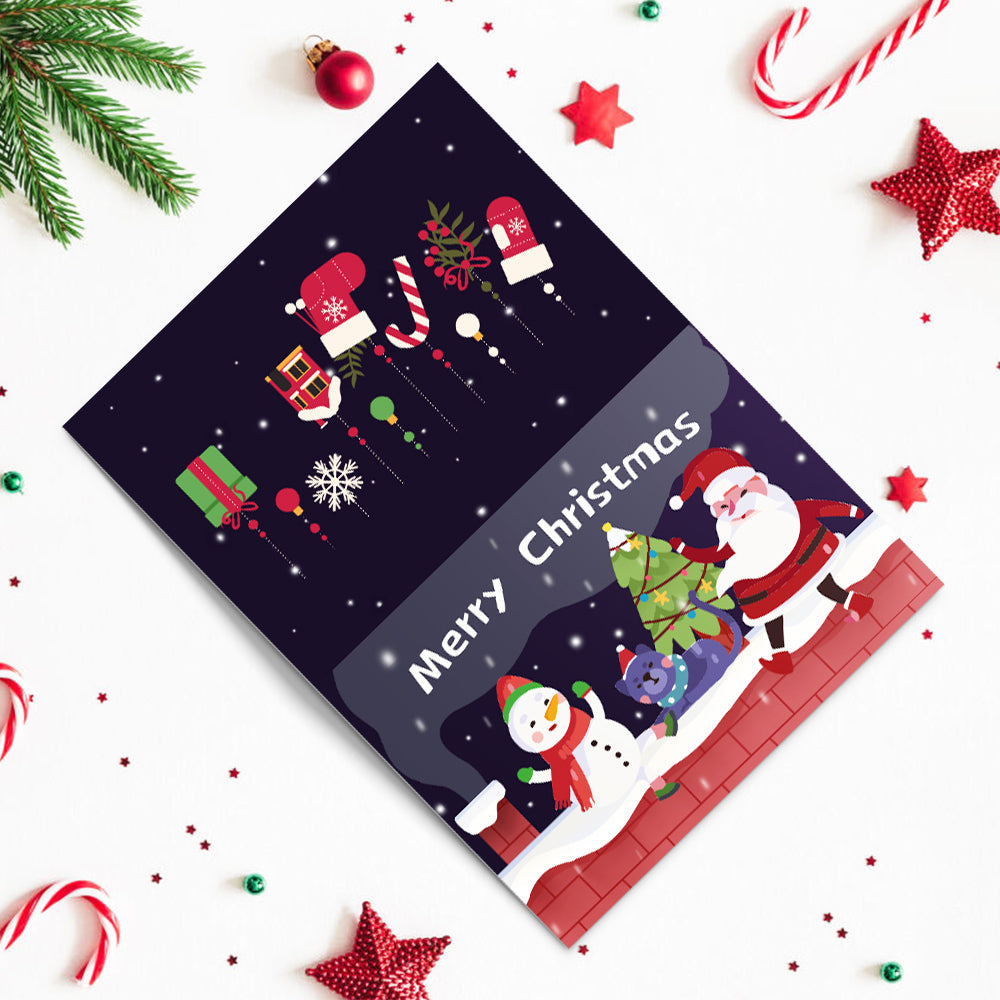 Carte de Noël V - Peinture par numéros