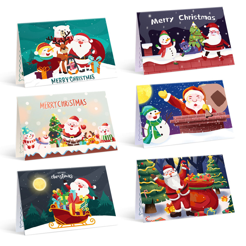 Carte de Noël V - Peinture par numéros