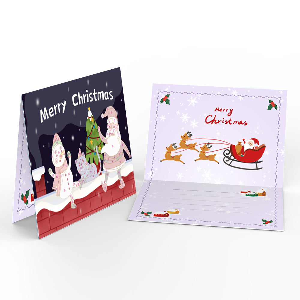 Carte de Noël V - Peinture par numéros