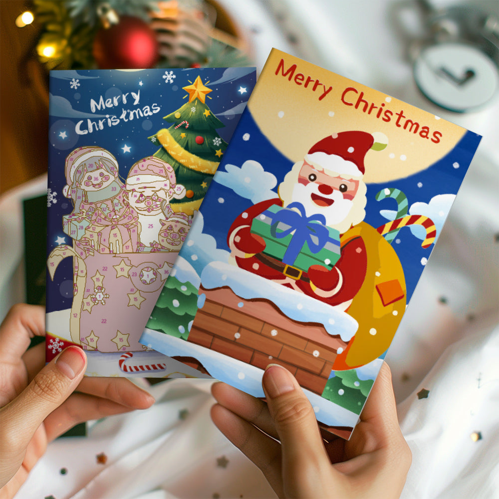 Carte de Noël II – Peinture par numéros