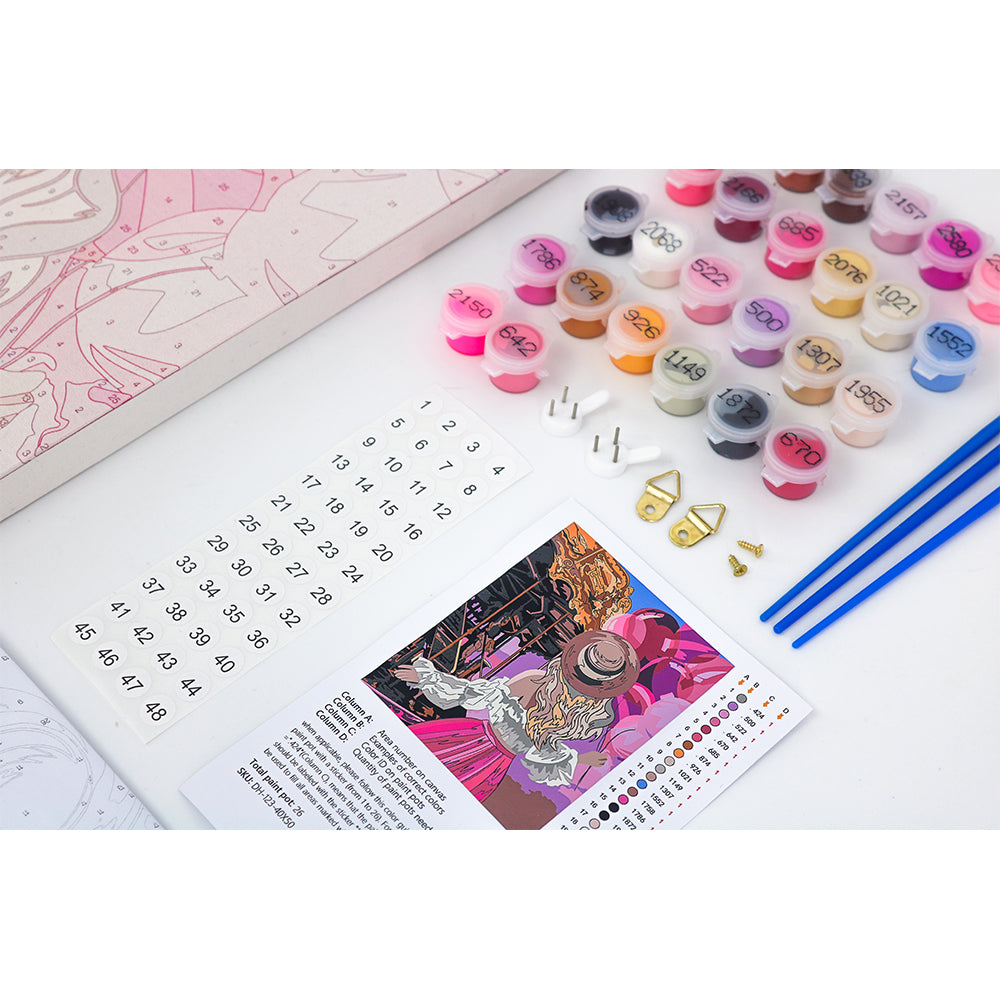 Sac cadeau du Père Noël – Peinture par numéros