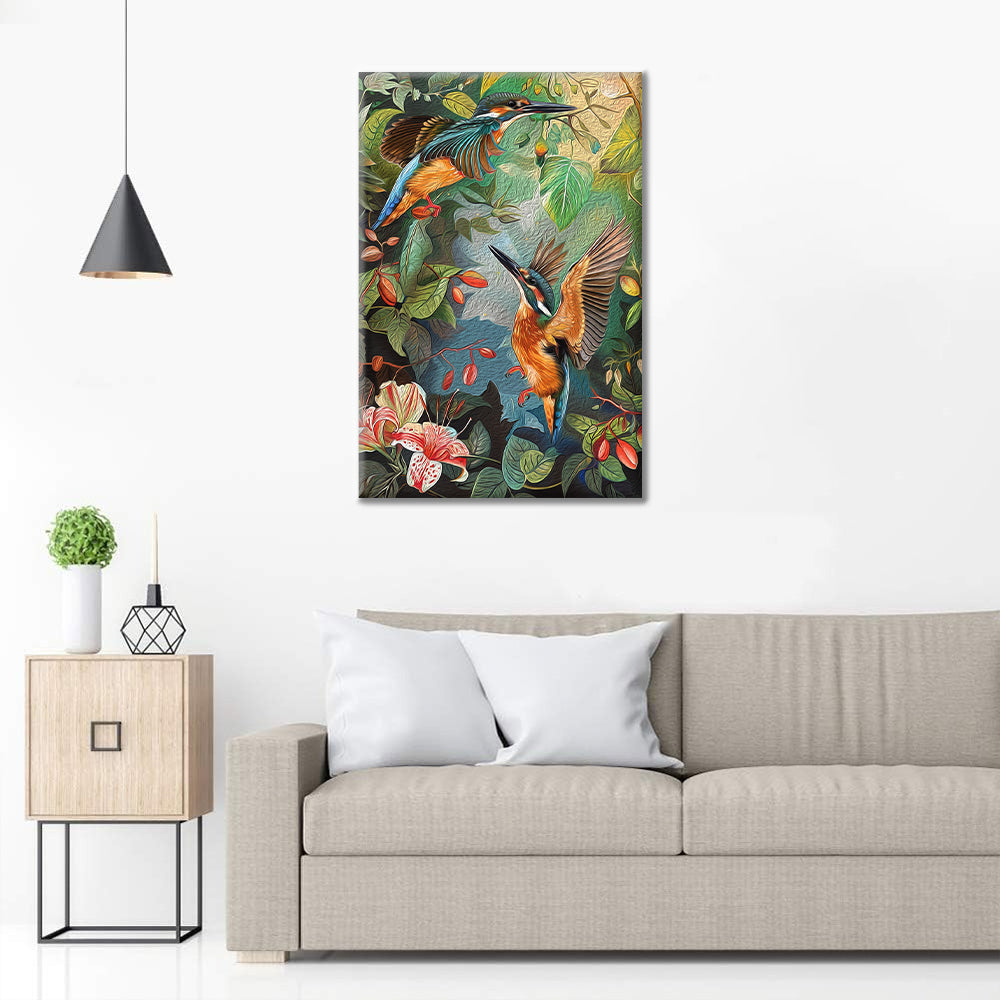 Martin-pêcheur – Peinture par numéros