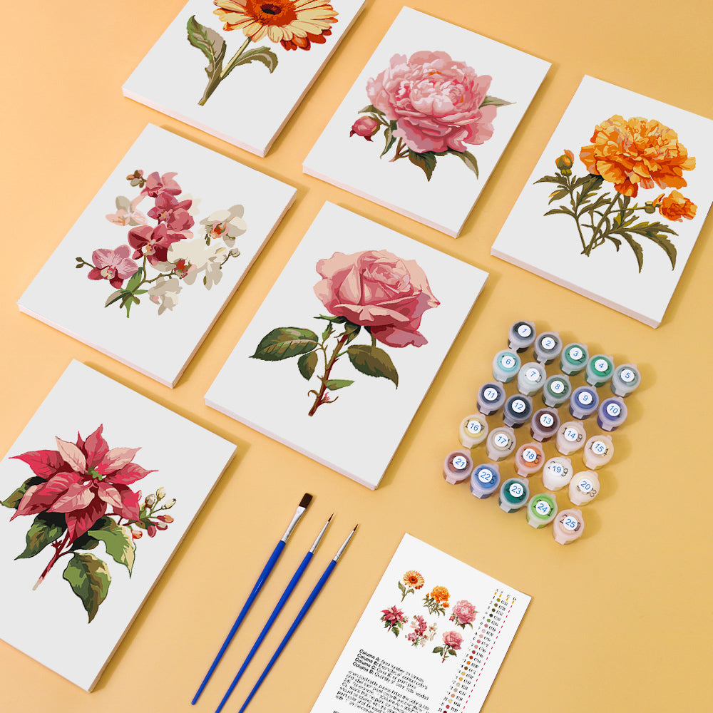 Fleurs – Peinture par numéros