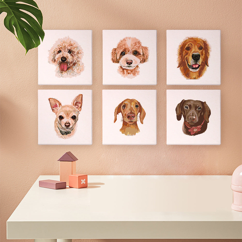 Ensemble de chien - Peinture par numéros