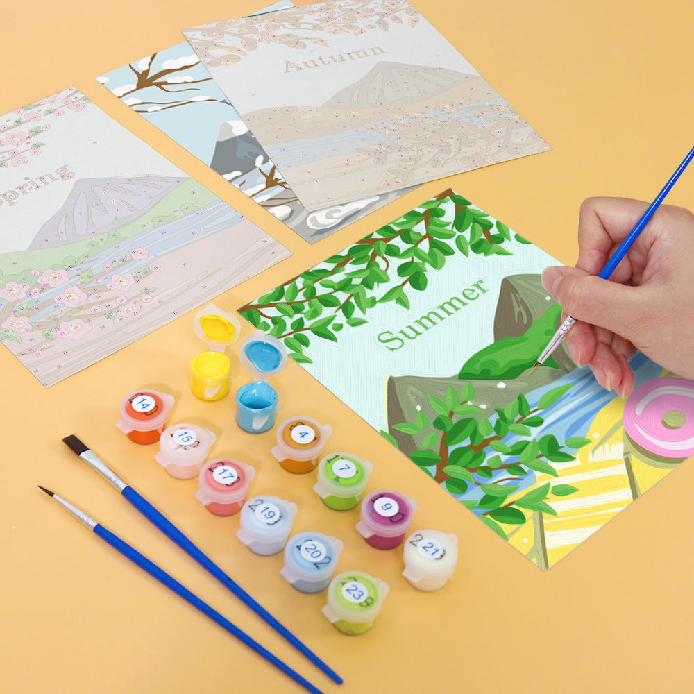 Les quatre saisons – Peinture par numéros