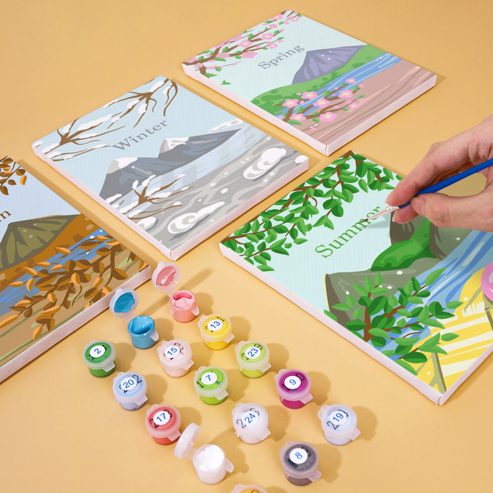 Les quatre saisons – Peinture par numéros