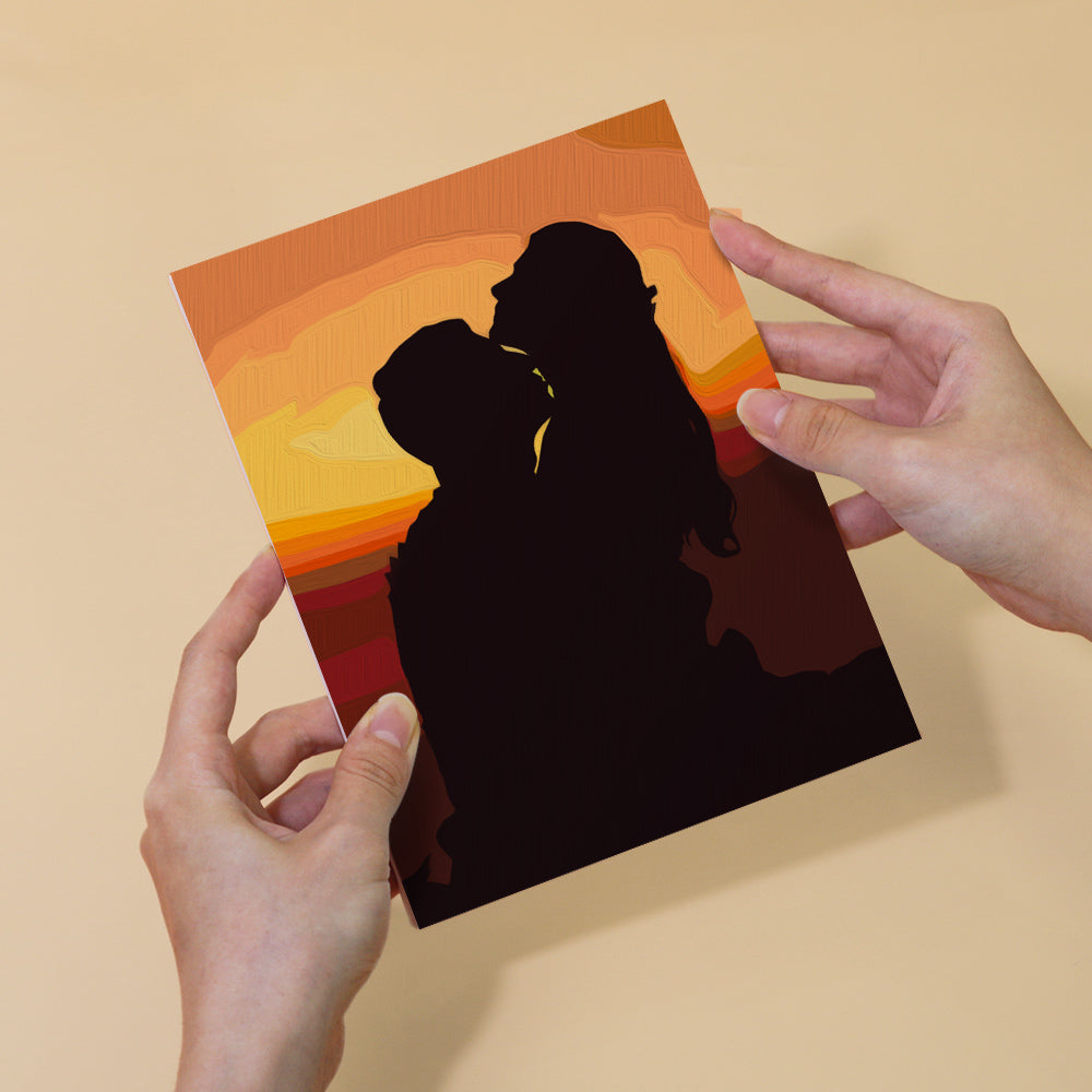 Les amoureux - Peinture par numéros