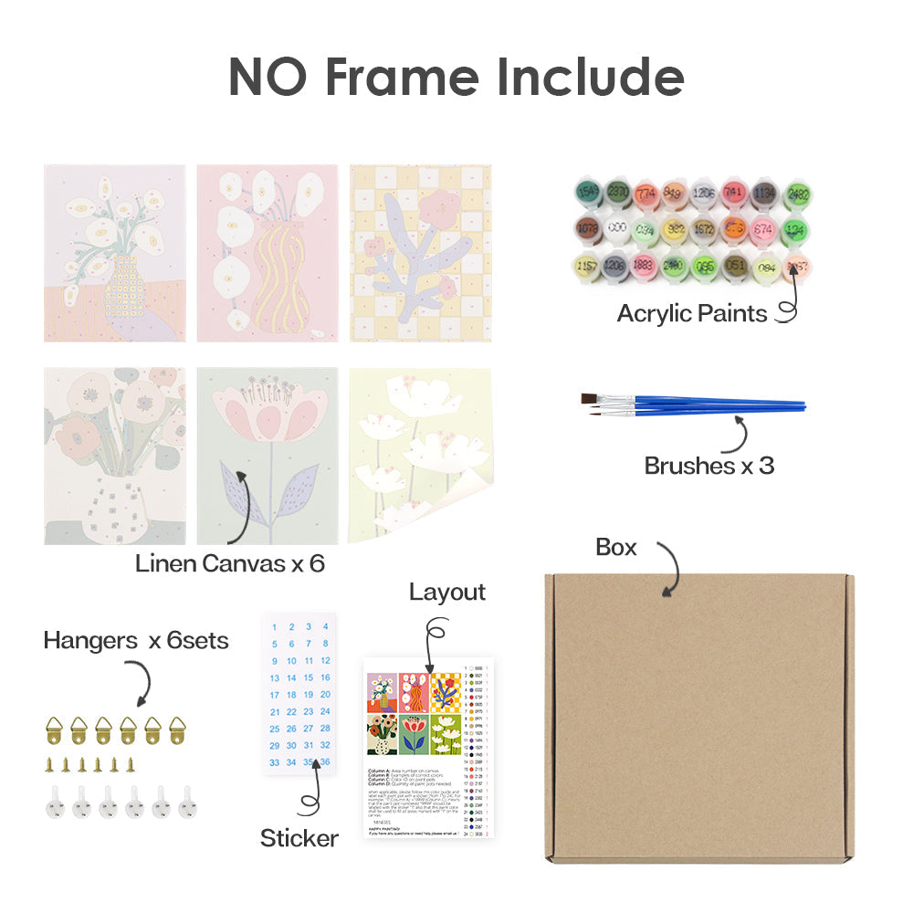 Symphonie Florale – Peinture par numéros