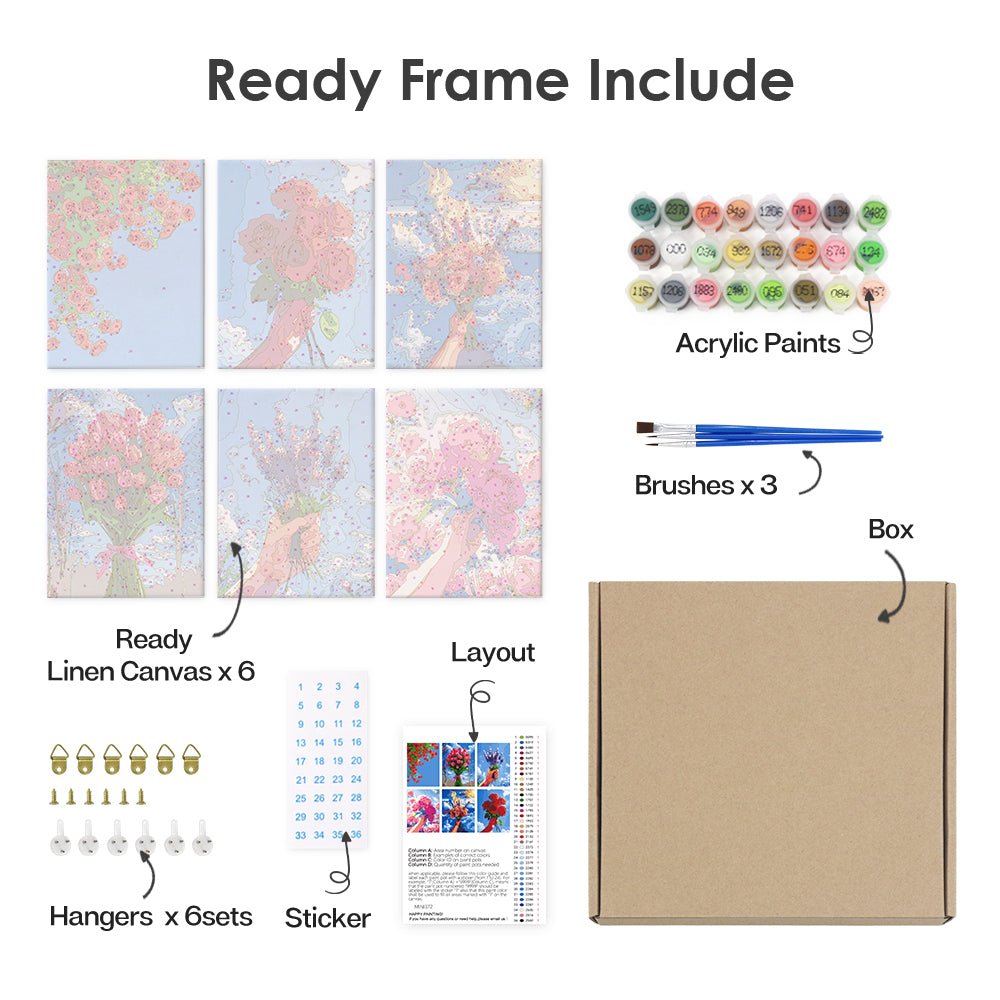 Ciel en Fleurs – Peinture par numéros