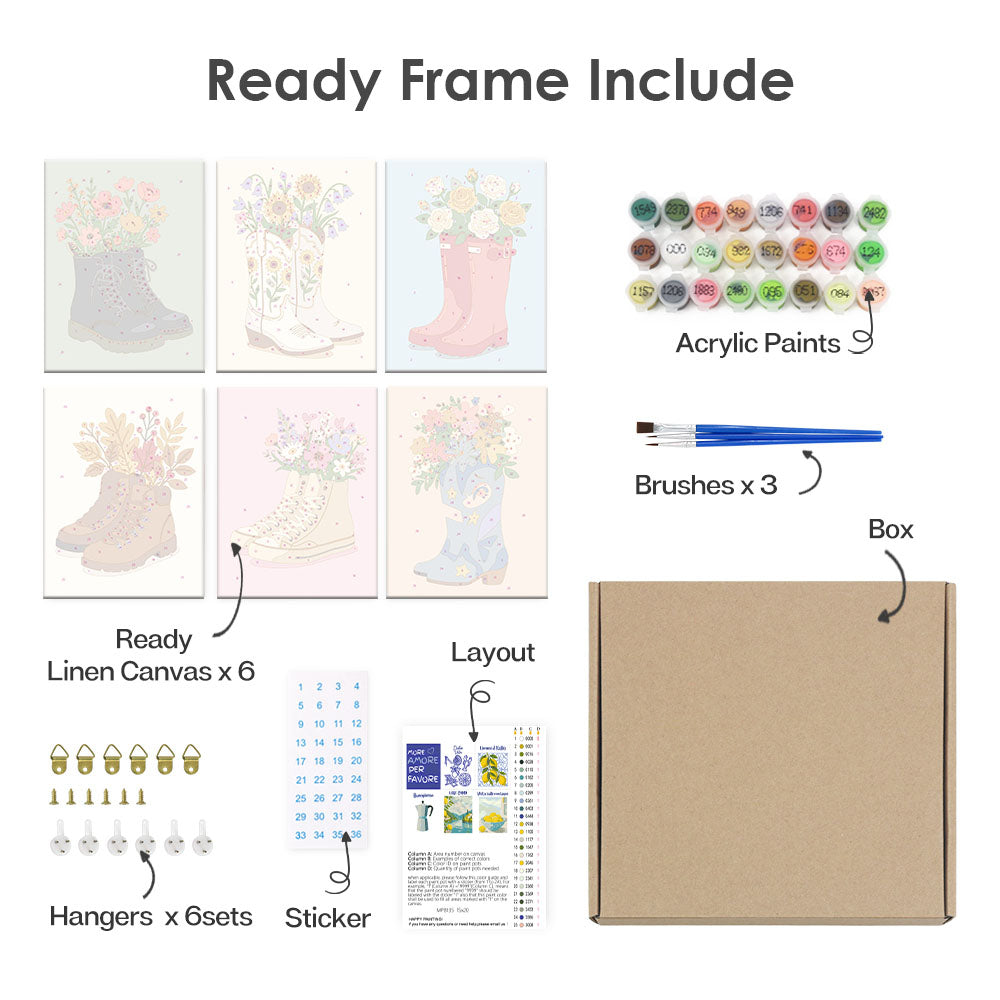 Des fleurs dans les chaussures