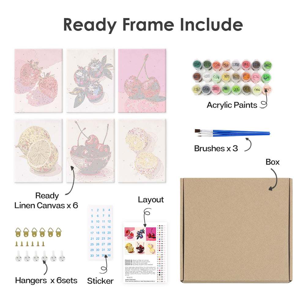 Fruit Lumineux – Peinture par numéros