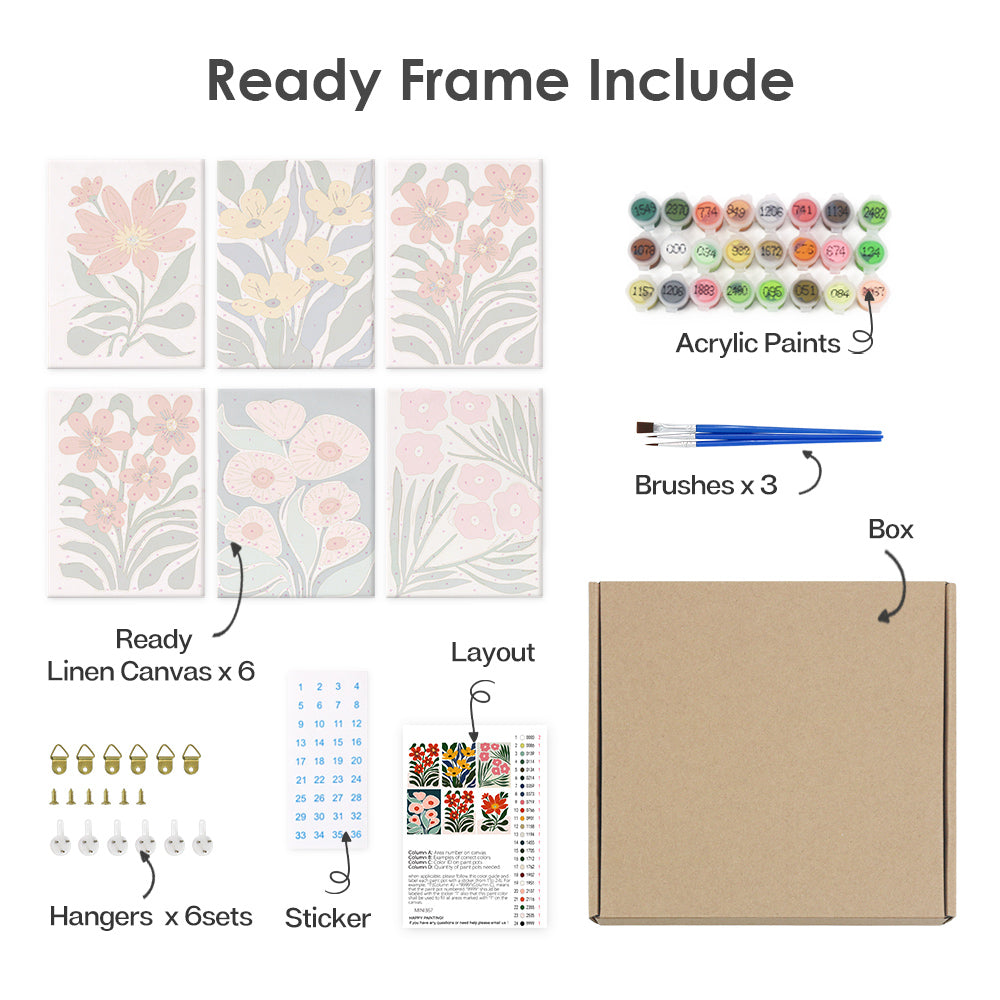 Fantaisie Botanique – Peinture par numéros