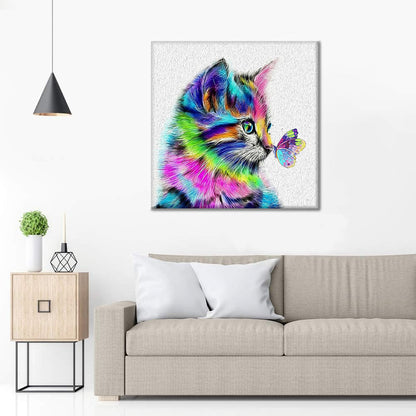 Chats et papillons – Peinture par numéros