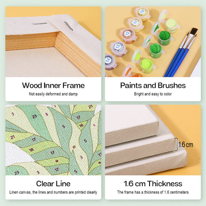 Plantes vertes – Peinture par numéros