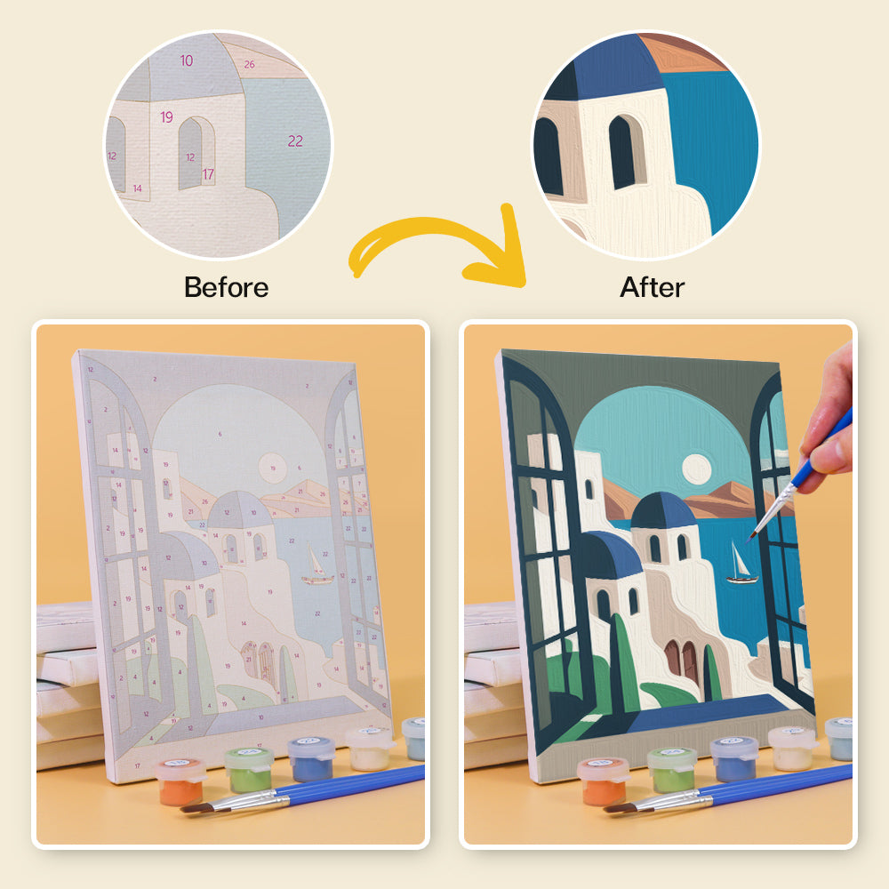 Bâtiments célèbres – Peinture par numéros
