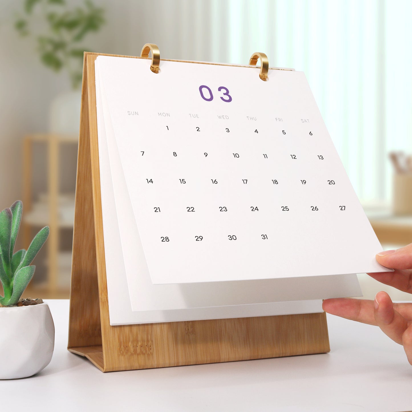Édition Fleurs – Calendrier de Bureau 2027 à Peindre par Numéros