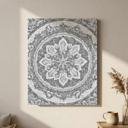 Mandala solaire - Peinture à points