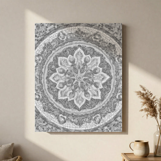 Mandala solaire - Peinture à points