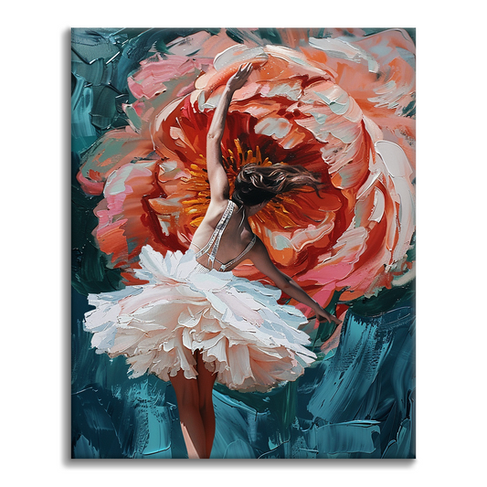 Une ballerine épanouie – Peinture par numéros