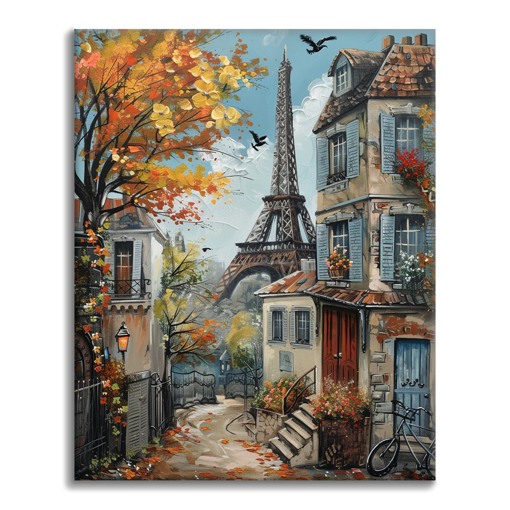 Paris en automne - Peinture par numéros