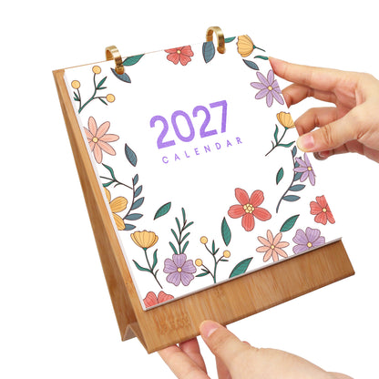 Édition Fleurs – Calendrier de Bureau 2027 à Peindre par Numéros