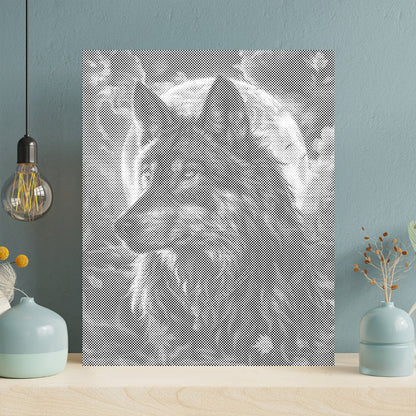 Le Roi des Loups - Peinture à points