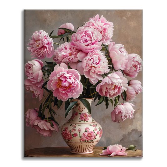 Pivoine – Peinture par numéros