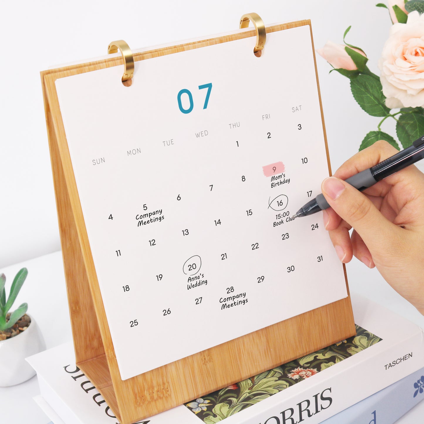 Édition Tour du Monde – Calendrier de Bureau 2027 à Peindre par Numéros