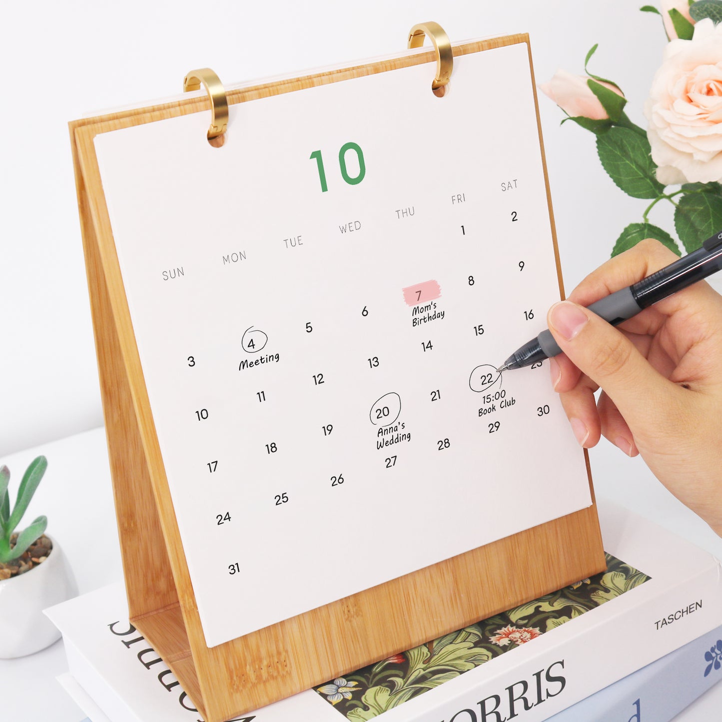Édition Plantes – Calendrier de Bureau 2027 à Peindre par Numéros