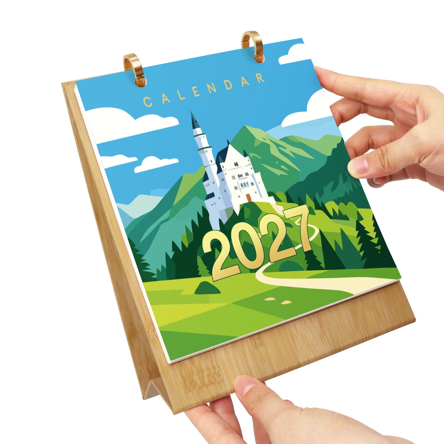Édition Voyage – Calendrier de Bureau 2027 à Peindre par Numéros