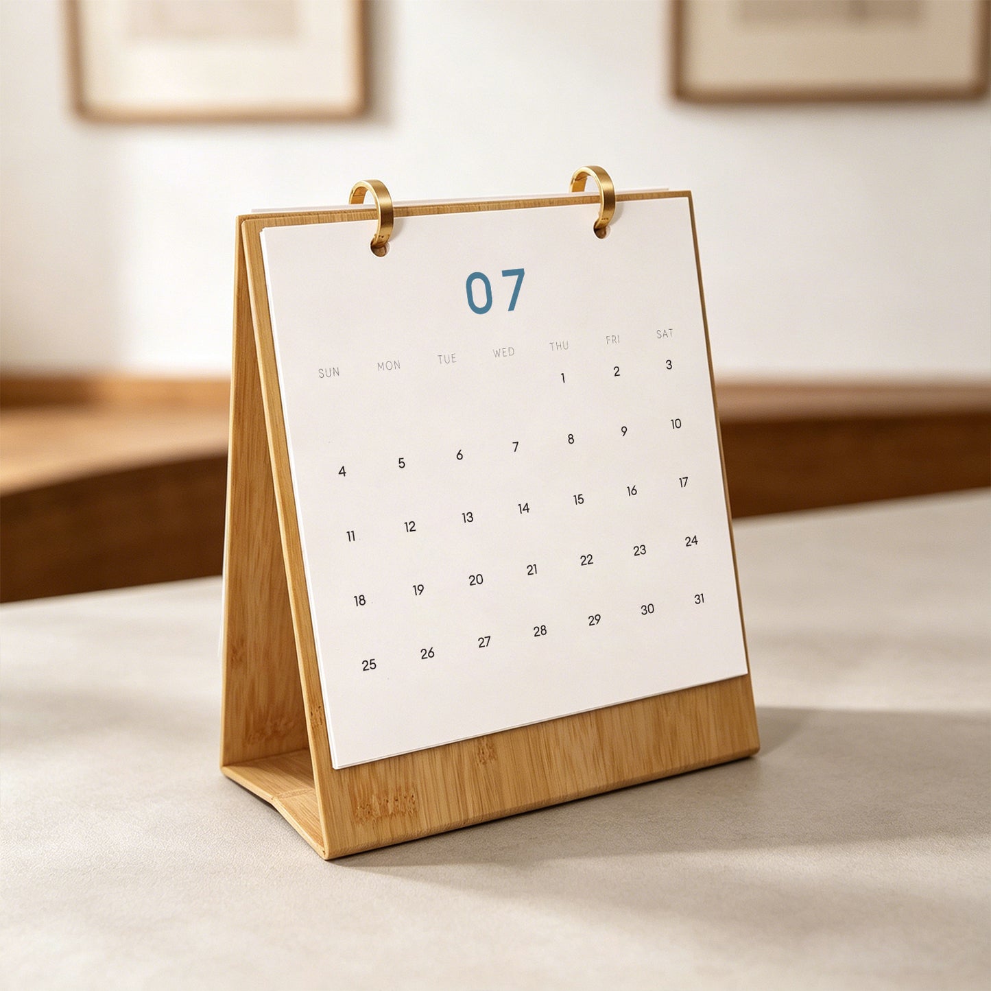 Édition Voyage Vintage – Calendrier de Bureau 2027 à Peindre par Numéros