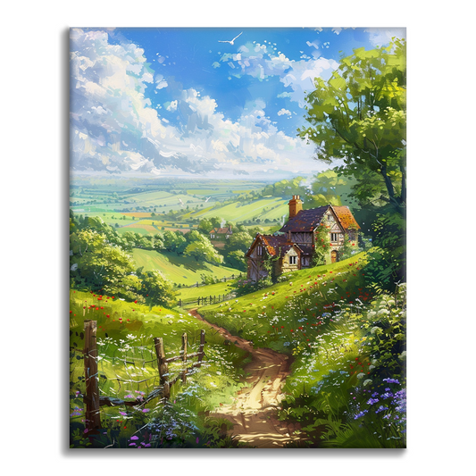 La vie au village – Peinture par numéros