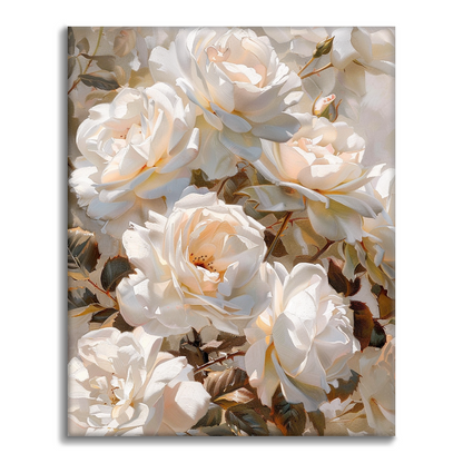 Rose Blanche – Peinture par numéros