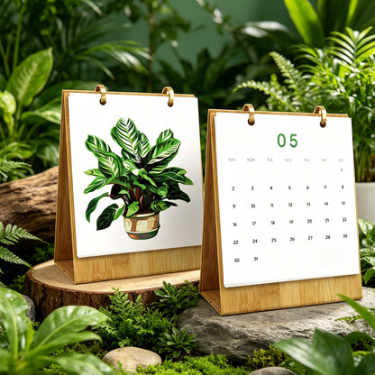 Édition Plantes – Calendrier de Bureau 2027 à Peindre par Numéros