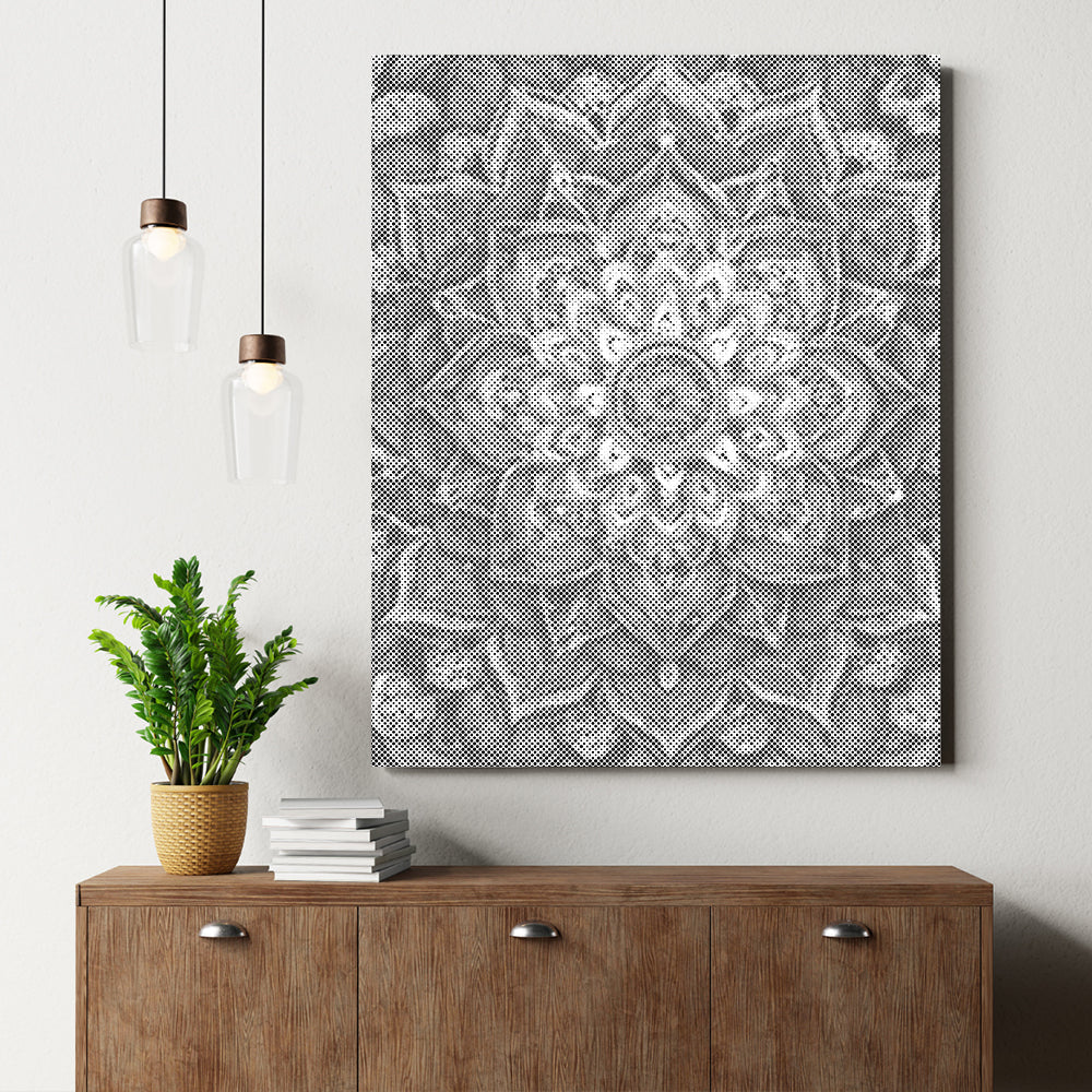 Mandala de fleurs arc-en-ciel - Peinture à points