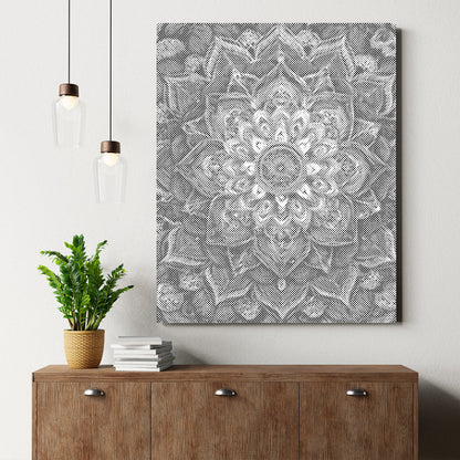 Mandala de fleurs arc-en-ciel - Peinture à points