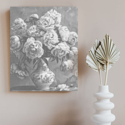 Pivoine - Peinture à points