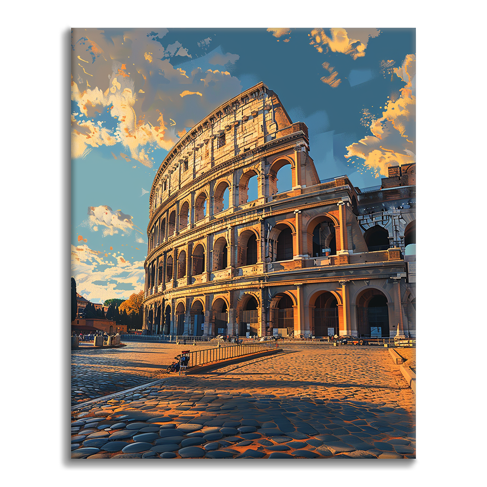 Rome Colisée - Peinture par Numéros