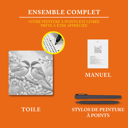 Inséparables - Peinture à Points