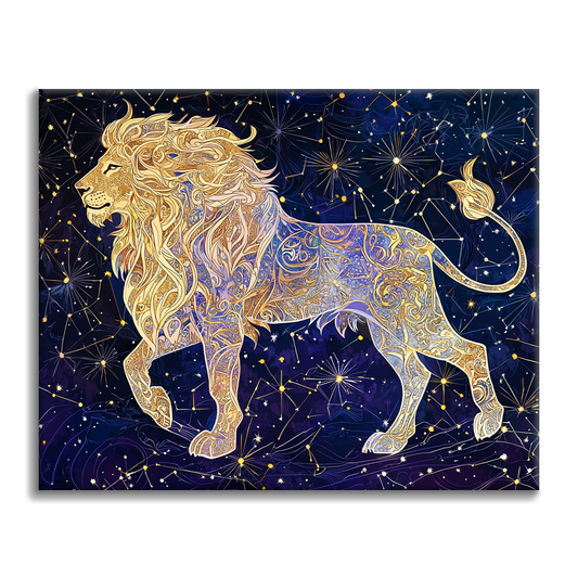 Lion - Peinture par numéros